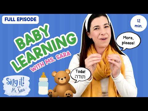 Sign Language Baby Songs And First Hebrew Words Ms Sara S Episode For Babies Songs Signs