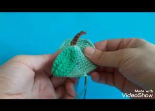 طريقة عمل تفاحة كروشيه  