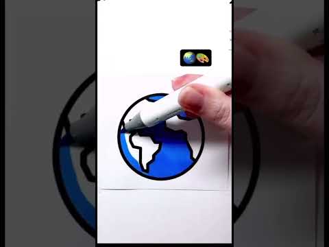 تلوين الارض Planet Earth Coloring Page