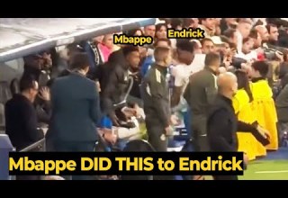 Moment Mbappé Motivating Endrick Before He Subbed In Into The Game Vs Man City