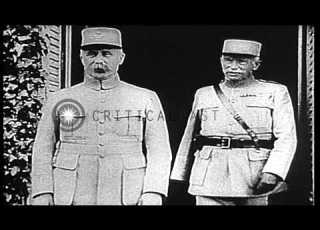 Human Liberty Bell WWI Leaders British General Haig French General Petain Ital HD Stock Footage