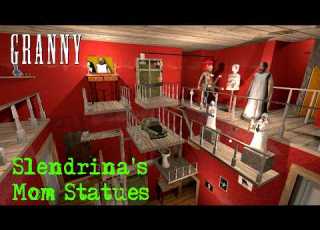 Granny Recaptured Ultimate Map 5 With NEW Scary Slendrina S Mom Statues In Granny 2 Atmosphere