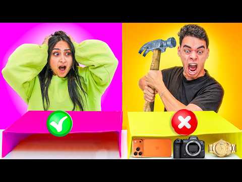 Don T Break The Wrong Box Challenge The Watch Laptop And Mywife S Makeup All Broke