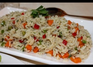 ألذ أرز مغربي بالخضر بسيط و سريع التحضير
