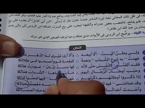 حل نصوص متحررة على نص البيت وطن للصف الأول الثانوى الترم الثانى كتاب كيان 2025