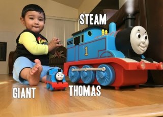  Giant Thomas And Friends Toy Trains With Steam Disney Cars Egg Surprise