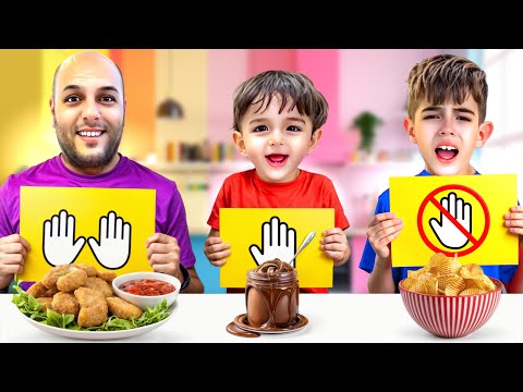 تحدي الأكل بدون يدين ضد يد واحدة ضد يدين خلودة ضد دادي ضد كميت