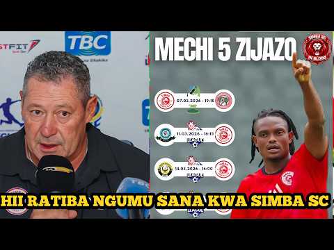 Tazama RATIBA Kamili Ya Mechi Za SIMBA Mwezi MARCH 2026 SIMBA Kucheza Mechi Ngumu LIGI KUU Na CRDB