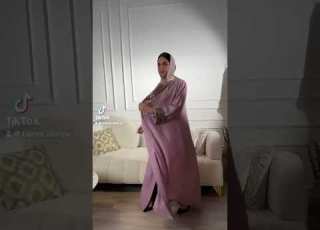 شتاء جميل مع احلى عبايه كروشيه ابلور Abaya عبايات ترند Fashion جديد