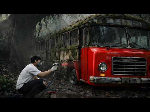 This Old Bus Was Abandoned In The Forest Watch What Happens Next