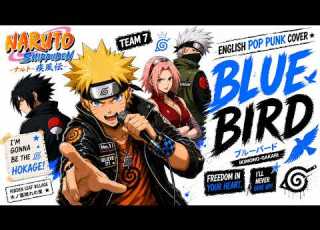  BLUE BIRD English Ver Naruto Shippuden OP 3 By PopPunk No Jutsu