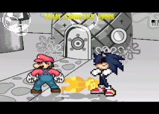 TEAM SONIC EXE And DEVIL MARIO Fights And Destroys MUGENS In SURVIVAL MODE Until The Game Crashes