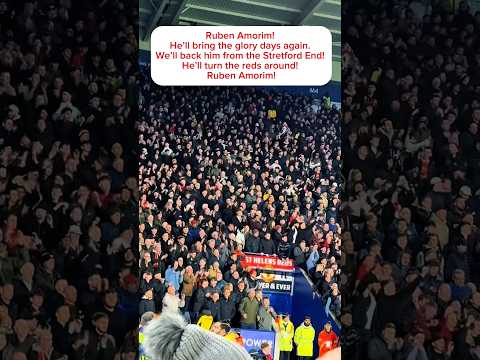 We Ll Back Him From The Stretford End Ruben Amorim Manutd Chant Fans Amorim