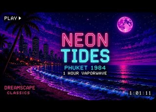 Neon Tides Phuket 1984 1 Hour Vaporwave Night Drive