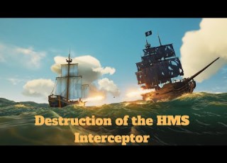 POTC Curse Of The Black Pearl Black Pearl Vs HMS Interceptor Ft Zelnite317 Seaofthieves