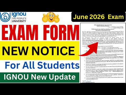IGNOU June 2026 Exam New Notice Releases IGNOU Exam Important Notice IGNOU Exam Form June 2026 IGNOU June 2026 Exam New Notice Releases IGNOU Exam Important Notice IGNOU Exam Form June 2026