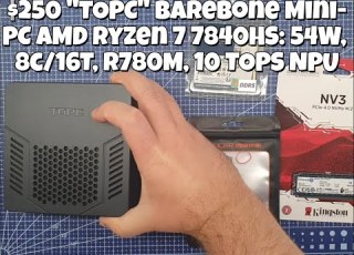 Installing RAM And SSD Into TOPC Barebone Mini PC AMD Ryzen 7 7840HS ASMR