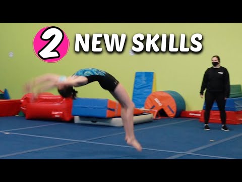 Private Gymnastics Lesson 2 NEW SKILLS Part 2 Bethany G
