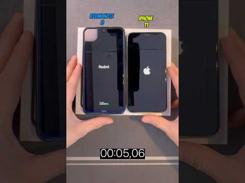 Redmi Note 8 Vs IPhone 11 Boot Up Test