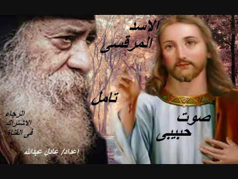 تامل صوت حبيبى لمثلث الرحمات قداسة البابا شنودة الثالث بالموسيقى اعداد عادل عبدالله