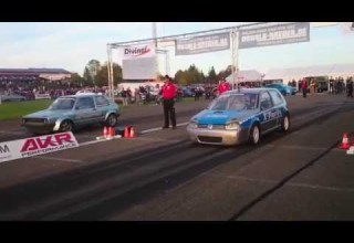 VW Golf 16 Vampire Mk1 Boba Kettler Streckenrekord Flugplatzblasen 2014 8 500sec 282 35km H