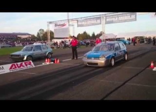 VW Golf 16 Vampire Mk1 Boba Kettler Streckenrekord Flugplatzblasen 2014 8 500sec 282 35km H