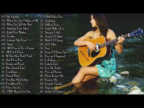 Top 50 Guitar Love Songs Instrumental Soft Relaxing Romantic Guitar Music
