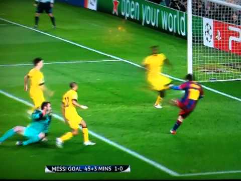 Barcelona 3 1 Arsenal 2011 Messi 1st Goal 1 0 HD
