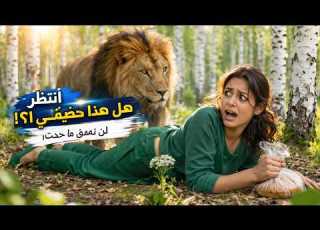 ماذا فعل الأسد الجائع مع الفتاة المعلقة في الغابة ماذا سيحدث الآن قصة أخلاقية عربية