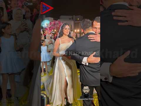 لحظة وصول العروسة ميرنا نور الدين