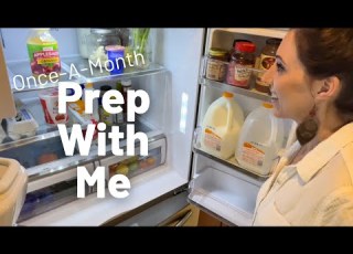  NEW Once A Month Grocery Haul PREP Fridge Clean Out Pantry Refill Meal Plan