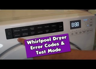  Whirlpool Front Load Dryer How To Find Error Codes And Service Test Modes