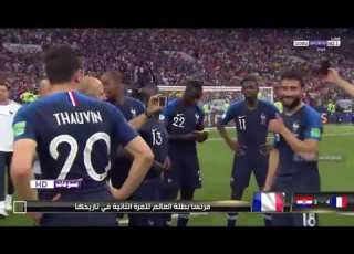 لحظات تتويج منتخب فرنسا بكأس العالم روسيا 2018