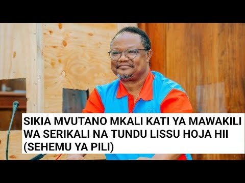 PART TWO THIS CONFLICT WAS SETTLED IN THE TUNDU LISSU CASE IN COURT