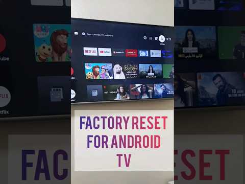 إعادة ضبط المصنع على الأندرويد تيفي Factory Reset For Android TV إعادة ضبط المصنع على الأندرويد تيفي Factory Reset For Android TV
