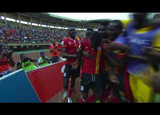  Emma Okwi Sinking The Egyptian Pharaohs At MNS Namboole In The 2018 FIFA World Cup Qualifiers