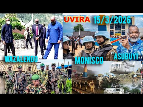 15 3 2026 ASUBUYI Moto MONISCO KAGEGEGERE WALIKALE KALEMI RUBAYA MASISI SANGE KAVINVIRA POINT