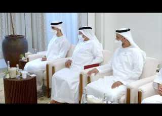  رئيس الدولة يتلقى التعازي بوفاة الشيخ خليفة من خليفة حفتر