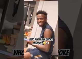  Vini JR Speaks English IG Davidalaba Viniciusjr Realmadrid Football Funny Meme Jokes Fyp