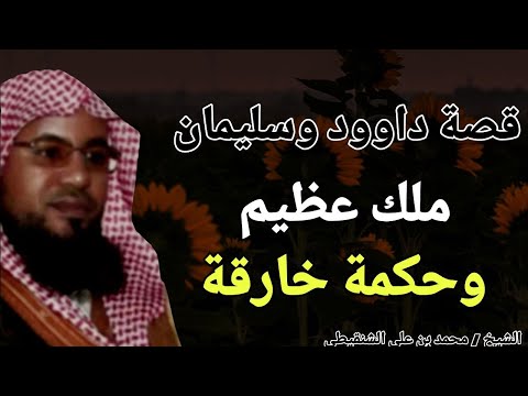 قصة داوود وسليمان ملك عظيم وحكمة خارقة الشيخ محمد بن علي الشنقيطي