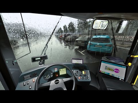 Relaxing Driving In The Rain The Bus Unreal Engine 5 3 4K Ultra Graphics
