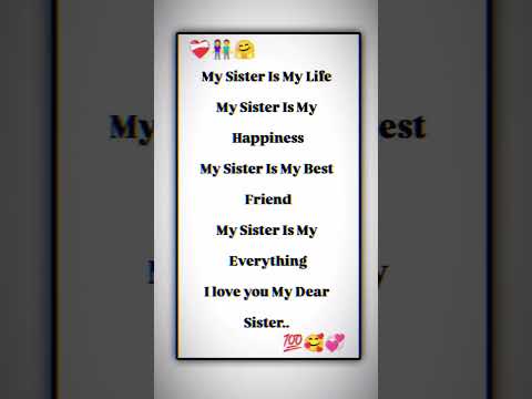 I Love You My Dear Sister Brothers Sisters Love Shayari Shortvideo Satyam7763 Manojdey I Love You My Dear Sister Brothers Sisters Love Shayari Shortvideo Satyam7763 Manojdey