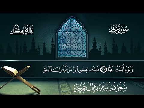 سورة مريم سعود بن مبارك آل جمعة المصحف المرتل من ليالي رمضان 1446هـ المصحف المرتل