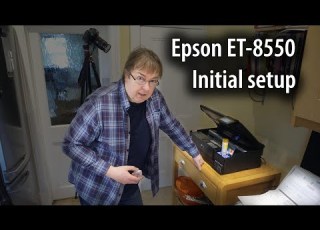  Epson ET 8550 Setup Initial Install Of The Epson EcoTank A3 Printer Ink Loading And Software