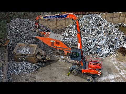 Birmingham SCRAP YARD ARJES TITAN 950 Mobile Two Shaft Shredder Countrywide Metals Ltd