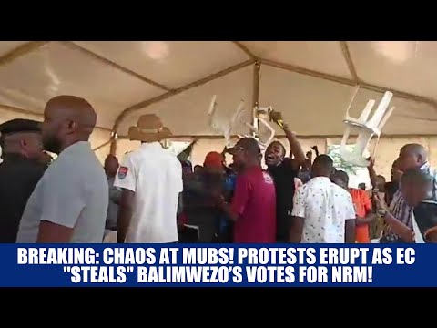 BREAKING Chaos At MUBS Protests Erupt As EC Steals Balimwezo S Votes For NRM