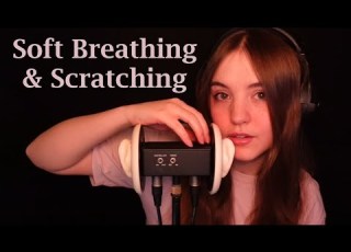  ASMR Scratching Breathing 1 Hour No Talking