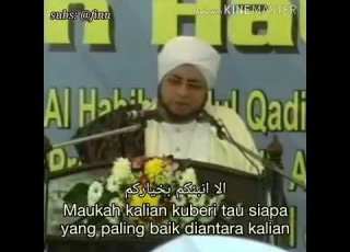 Mutiara Habib Munzir Al Musawa Siapa Yang Terbaik Dari Umat Manusia Teks Latin