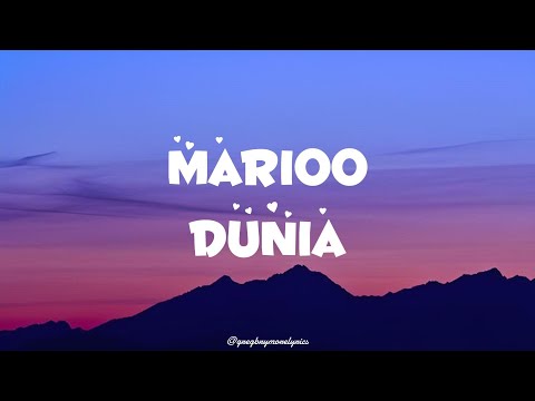 Marioo Dunia Lyrics Video