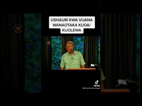 Ushauri Kwa Vijana Mwalimu Huruma Gadi